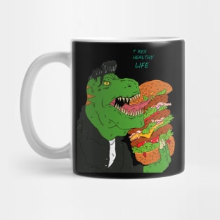 t rex heathy life Mug